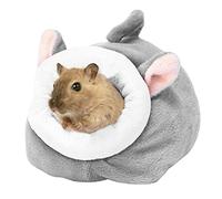 Nids pour petits animaux de compagnie Nid pour petits animaux de compagnie Forme d'animal mignon, cage en coton chaud moelleux Lit de couchage Coussin amovible Lit pour petits animaux de compagnie