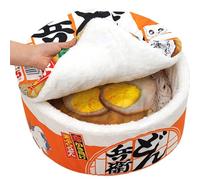 Nids ronds pour animaux de compagnie pour chats,Instant Noodle Shape Anti-Slip Pet Sofa - Maison pour chat mignonne et confortable Caverne de panier pour chat lavable Animaux de compagnie Intérieur et