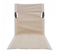 NIDSNID Chaise de Sol Pliable avec Dossier, Siège de Sol Extérieur Ultra-Léger 600g, Coussin de Sol Rembourré pour Camping, Plage, Pique-Nique, Festivals et Pêche (Khaki,TypA)