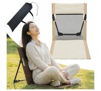 NIDSNID Tapis de Camping Pliante avec Dossier, Tapis de Plage léger, Pliable, Coussin de Sol Rembourré pour Camping, Plage, Randonnée, Pique-Nique, Festivals et Pêche (TypB,Khaki)