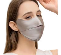 NIEBYI Masque de protection solaire en soie de mûrier - Protection solaire UPF 50+ légère pour l'extérieur