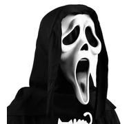 NIEBYI Masque d'Halloween en latex naturel effrayant tête de mort - Halloween Horreur Tête complète Mascarade Cosplay Décoration de fête Accessoires
