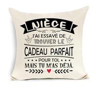 Nièce J'Ai essayé de trouver Le Cadeau Parfait pour toi mais tu m'as déjà Housse de Coussin Amusante pour Nièce Anniversaire Graduation Cadeau de Noël