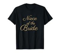 Niece of The Bride, Wedding & Bridal, Tan Script Police T-Shirt