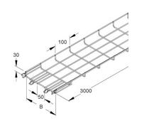 niedax Niedax Chemin de câbles 30x50x3000 mm, CITO MTC 30.050 F Quantité:3