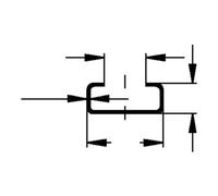 niedax Niedax Rail de montage 2910/2 SQA Quantité:2