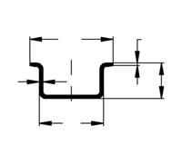 niedax Niedax Rail porteuse 2934/2 SL Quantité:2