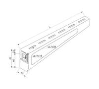 niedax Rico Bras 100 mm 1,5 kN 15B3-100-V Quantité:1