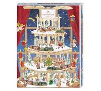 Niederegger Calendrier de l'Avent classique d'hiver, design moderne, rempli de pâte d'amande Niederegger (1 x 300 g)