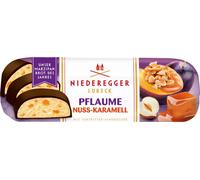 Niederegger Pain d'amande prune-noisette-caramel en chocolat noir 125g