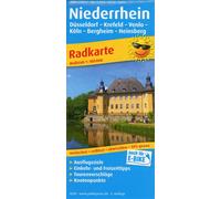 Niederrhein, Düsseldorf - Krefeld - Venlo - Köln - Bergheim - Heinsberg 1:100 000