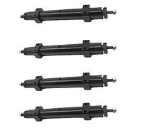 NIEI Lot de 4 essieux non motorisés en métal 120 mm/140 mm pour remorque 1/10 RC voiture bricolage modification -120 mm