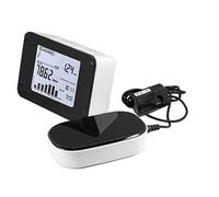 NIEI Moniteur D'Électricité Sans Fil pour Suivre la Consommation D'Énergie en Temps Réel pour un Wattmètre Monophasé ou Triphasé Blanc + Noir