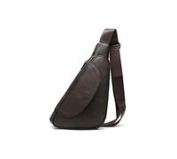 niei Sacs bandoulière pour Hommes Sac à bandoulière mâle en Cuir véritable Sac à Poitrine mâle Sacs à bandoulière pour Hommes Sacs d'élingue en Cuir (Color : Bruin)
