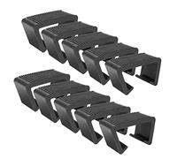 Niejgay 10 PC Jardin ExtéRieur Rotin en Osier Meubles Alignement Attache Canapé Connecteur Adapté pour Meubles en Rotin Canapé