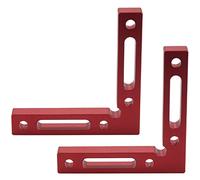 Niejgay 2 pièces en alliage d' à 90 degrés carrés de positionnement à angle droit pinces pour travail bois - Outil de menuiserie - Carré de serrage d'angle