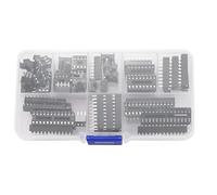 Niejgay 66Pcs/Lot Dip Ic Adaptateur De Douille Ensemble De Douilles Type À Souder 6,8,14,16,18,20,24,28 Broches Pour Pcb Diy Ensemble
