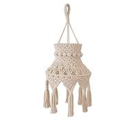 Niejgay Abat-jour en macramé bohème - Suspension - Pour chambre à coucher, salon, chambre d'enfant, dortoir