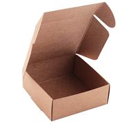 Niejgay BoîTe de à la Main en Papier BoîTe de Bonbons/Accessoires en Papier Brun BoîTe de Papier DIY en Papier Kraft (50 PièCes SéRies)