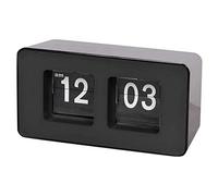 Niejgay Horloge à Rabat Automatique, Horloge Nostalgique, Horloge de Bureau NuméRique vers Le Bas de la Page, pour Chambre Familiale (Noir, 1 PièCe SéRie)