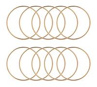 Niejgay Lot de 10 anneaux en métal doré de 7,6 cm pour attrape-rêves et anneaux de Macramé pour attrape-rêves et travaux manuels