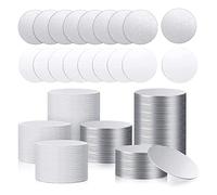 Niejgay Sublimation Lot de 50 Autocollants Ronds en, Lunette, Anneaux, Plateau, tôle d', disques Vierges par Sublimation