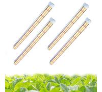 Niello Lampe de croissance 4 pièces, Lampe de culture T8 60 cm pour plantes d'intérieur, lumière du soleil à spectre complet avec 3000 K 6500 K 660 nm