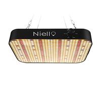 Niello Lumière de croissance, Lampe de culture LED 600w avec 588 LED, UV & IR pour plantes d'intérieur, lumière végétale à spectre complet avec fonction Daisy Chain réglable pour VEG, fleurs