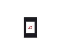 nielsen - 5 passe-partouts standard noirs pour cadre 20 x 30 cm - Photo 13 x 18 cm - Noir
