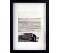accent by nielsen cadre objetavec passe-partout, 21 x 29,7 cm (A4), bois (MDF), Noir, cadre documentpour accrocherau format paysage et portrait, verre véritable, Aura