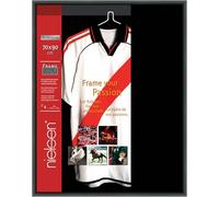 nielsen cadre maillot, 70 x 90 cm - plaque acrylique, aluminium, Noir mat, cadre objetpour accrocherau format paysage et portrait, verre synthétique, Framebox