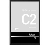 nielsen cadre photo, 20 x 30 cm, aluminium, Noir mat, cadre photopour poser et accrocherau format paysage et portrait, verre véritable, C2