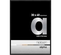 nielsen cadre en aluminium Alpha, 30x40 cm, LR. Noir Mat