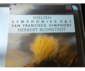 NIELSEN, Carl: Symphonies nos.4 & 5--VINYL-DEC 4215241-DECCA - Inghilterra-NIELSEN Carl August (Danimarca)-BLOMSTEDT Herbert (dir); San Francisco Symphony Orchestra
