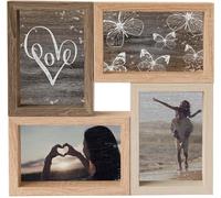 accent by nielsen Cadre photo Collage Mixed Colours 4 photos de 10x15 cm, Format extérieur: 28x28x3,5 cm