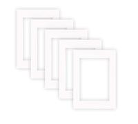 nielsen Conservation Passepartout carton 2,2 mm | set de 5 pièces | format extérieur 13x18 cm pour format d'image 9x13 cm | blanc pur (blanc clair) | surface lisse