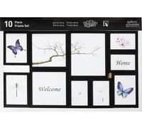 Cadre interch. - Nielsen - Kit de 10 - Noir - Plastique - Rectangulaire