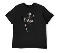 Nier Automata 2B Sexy Art Printed Men's T-Shirt Tshirt Short-Sleeved Tops Tee Shirt Black 3XL