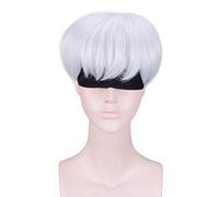 NieR Automata YoRHa n ° 9 modèle S perruque courte Cosplay Costume résistant à la chaleur cheveux synthétiques hommes perruques (sans patch)