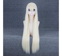 NieR Automata YoRHa Type A n ° 2 A2 argent/lumière dorée longue perruque Cosplay Costume résistant à la chaleur cheveux synthétiques femmes perruques 1