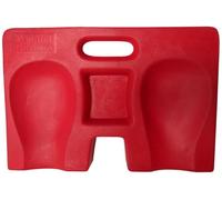 NIERHAUS WOHLTAT GENOUILLÈRES - Coussin de genoux Ergopad Anatomic | Double cavité ergonomique pour chaque genou, mousse résistante à l'humidité - confort professionnel fabriqué en Allemagne