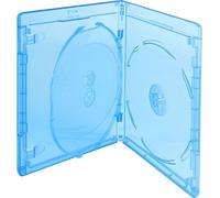Nierle Elite Premium Blu-ray Boîtiers 3 pièces, Slim 12.5 mm, qualité machine-pack, transparent, bleu, 10 pièces