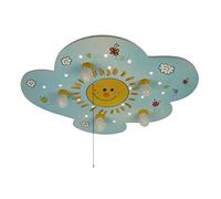 Niermann Standby 640 Plafonnier Nuage Ensoleillé, Bois, E14, 40 W, Multi Color, 74 x 57 x 7 cm