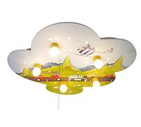 Niermann Standby 671 Plafond Lumière Nuage, Voitures, Bois, 74 x 57 x 7 cm