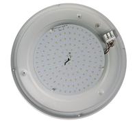 Niermann Standby A + +, Plafonnier - Bague décorative laiton vieilli, LED, Verre/métal, satiniert mit klarrand, 35 x 35 x 12 cm