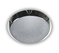 Niermann Standby A + + to E, Plafonnier - Bague décorative Chromé HF Capteur, Verre/métal, pergament, 40 x 40 x 13 cm