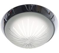 Niermann Standby to E Plafonnier décoratif Chromé, Verre/métal, Satiné, 25 x 25 x 8 cm