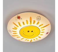 Niermann Standby Plafonnier SUNNY, orange / jaune, Chambre d'enfant, Matière Plastique, Plafonnier