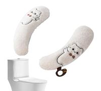 Niesel Abattant de WC Thermique Doux, 1 Paire adhésif Lavable, Doux, revêtement Thermique pour Eau Confortable, pour Maison, Bureau, âgés et Adultes