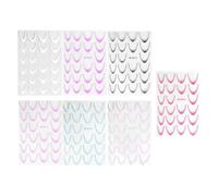 Niesel Autocollants French pour ongles - Bandes de manucure - 7 feuilles - Décalcomanies vivantes - Décoration vivante pour salon, maison, rendez-vous, scène